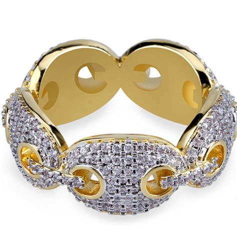 iced out gucci link ring|Gucci link to love gold.